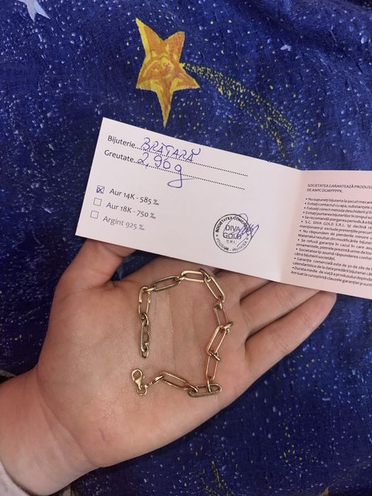 Brățară aur DivaGold 14 k zale