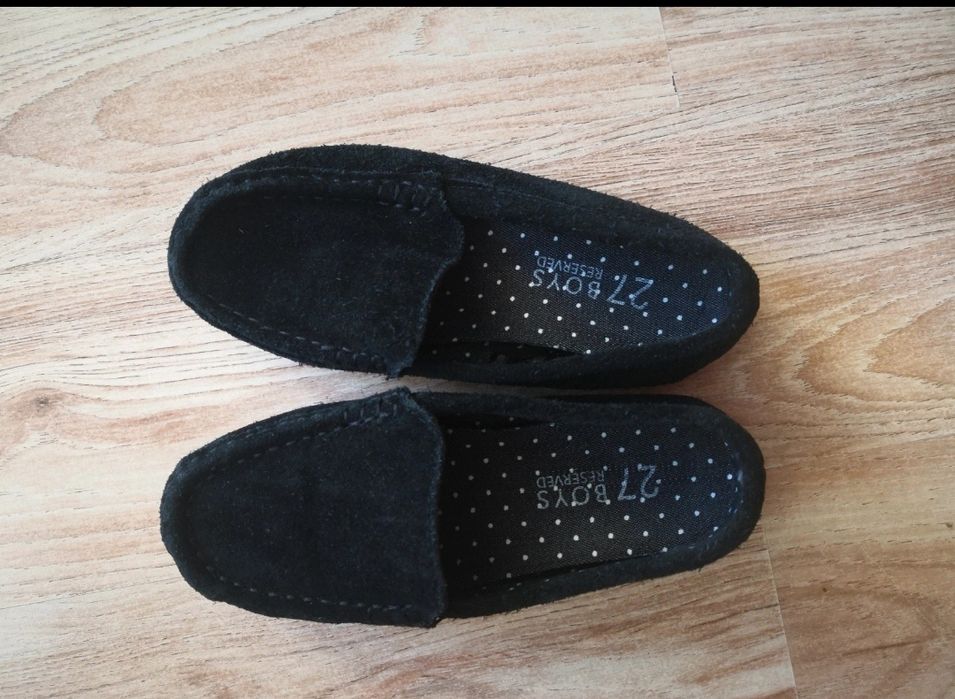 Mocasini piele nabuc 27 băiat NOI