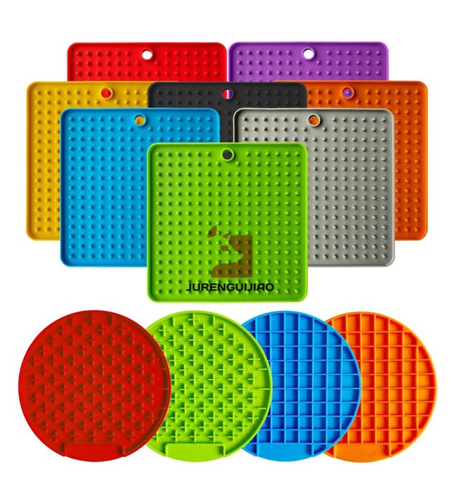 Силиконова вакуумна подложка за бавно хранене на домашни любимци