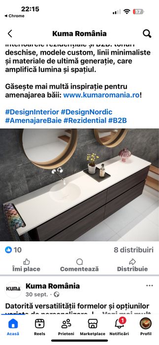 Chiuveta Kuma design nordic Quartz