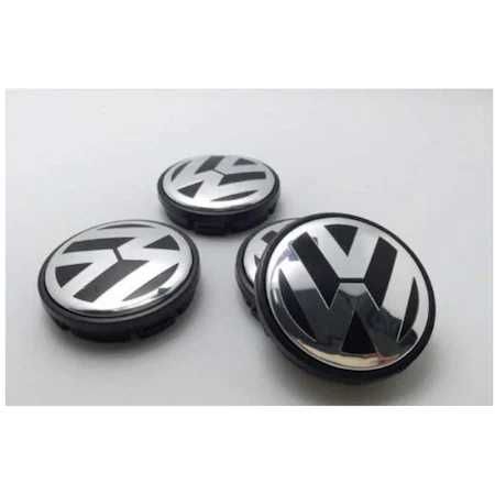 Set 4 Embleme Capace Jante Roti Aliaj 58MM / 70MM VW Volkswagen