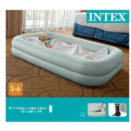 Надувная детская кровать Intex 66810, размер  168х107х25 см.