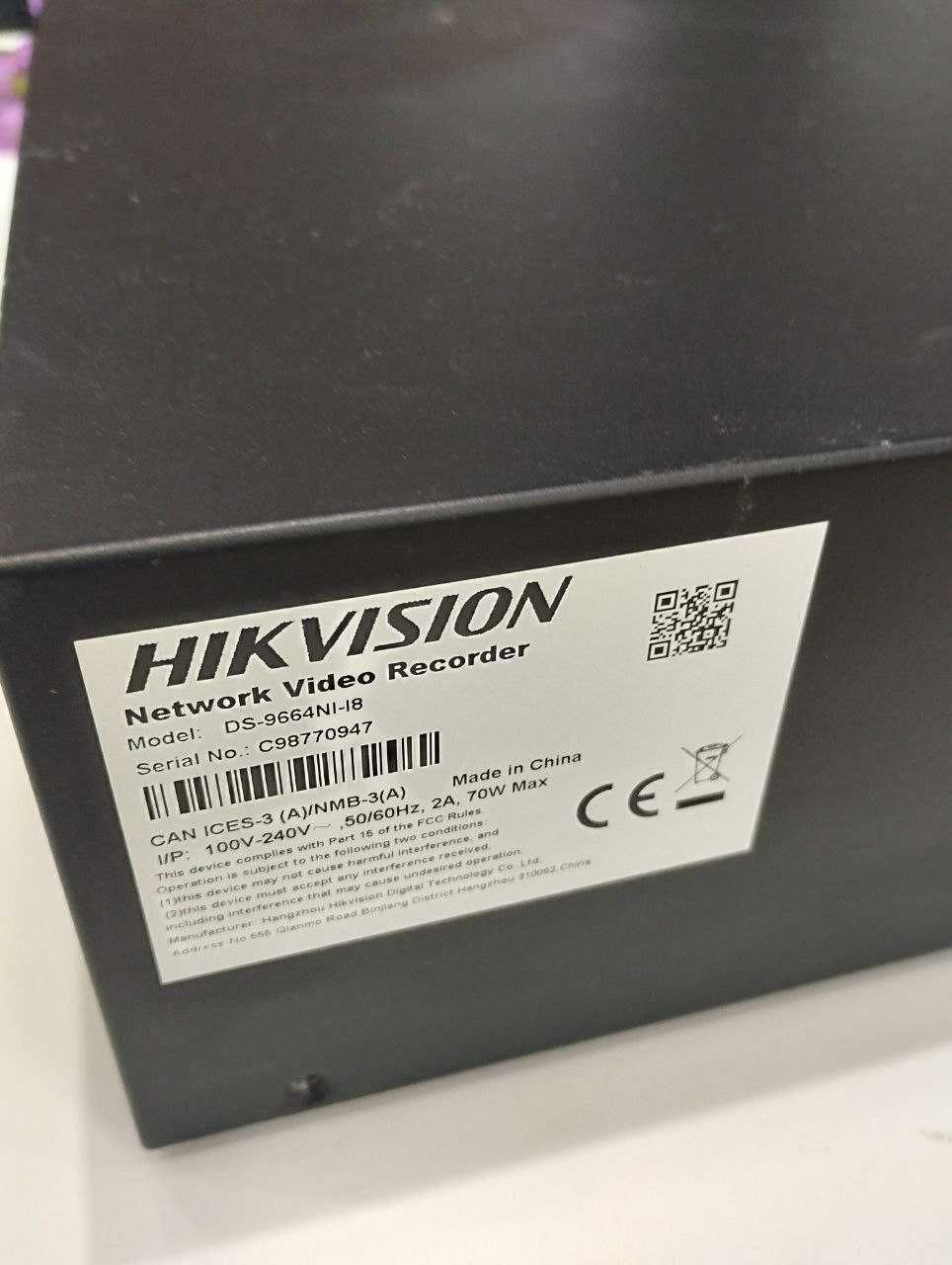 NVR hik vision DS-9664NI-I8-NVR-64канала