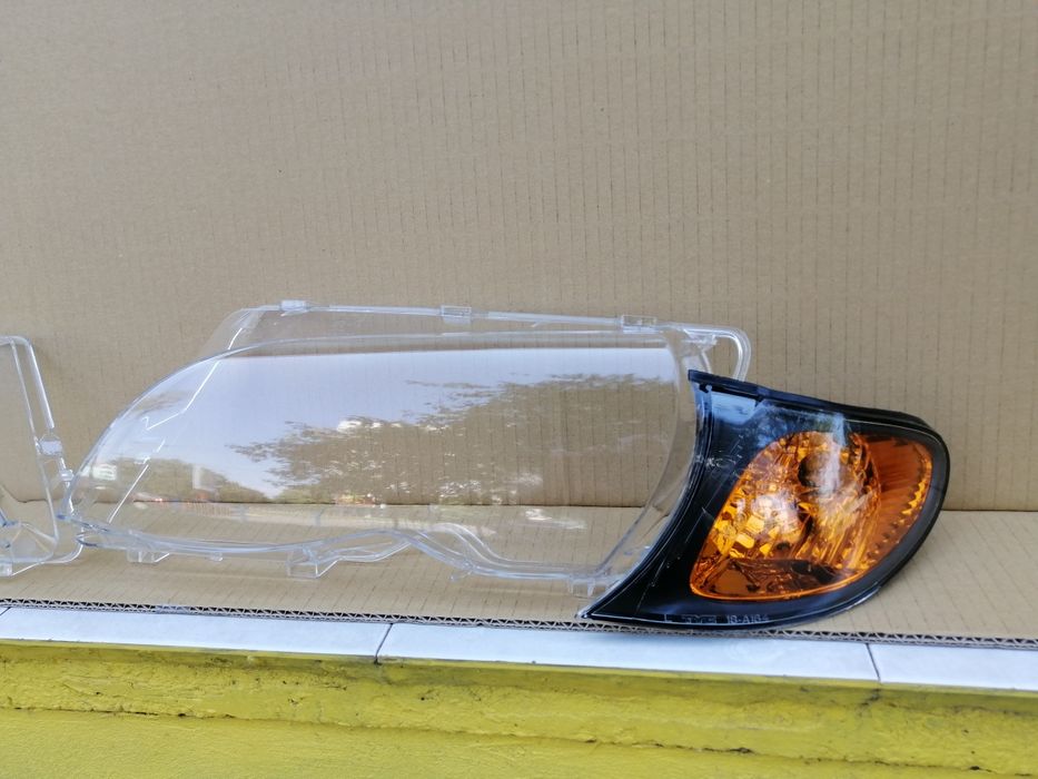 БМВ Е46 фейслифт BMW E 46 стъкло фар мигач капаци мигачи 01-05
