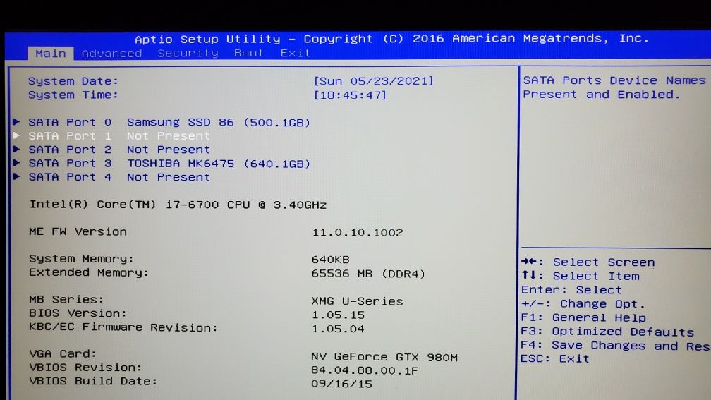 XMG U506, Clevo P751DM-G, i7 6700 GTX980M, 64 RAM