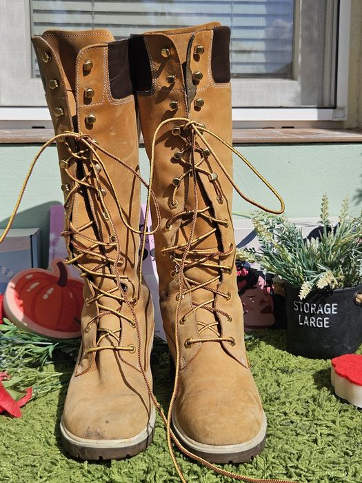 Timberland високи ботуши от кожа N39