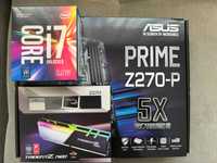 Процесор Intel i7-7700K, Asus Prime Z270-p, G.Skill 32GB 3600MHz CL16