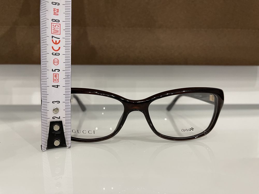 Rame ochelari GUCCI, noi, cat eye/pisicuta, 53/15/140, originali, maro