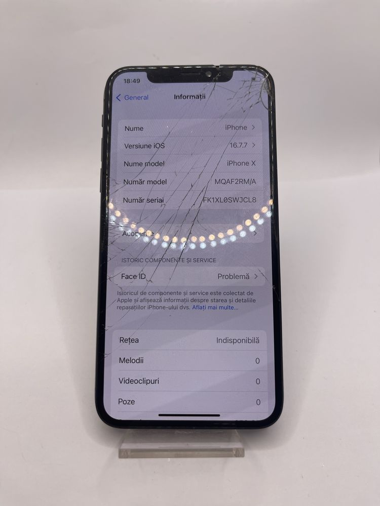 Placă de bază iPhone X, 256 GB Black