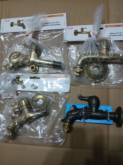 Robinet din bronz masiv pentru cișmea