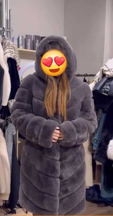 Новая экошуба норка с капюшоном и подкладом