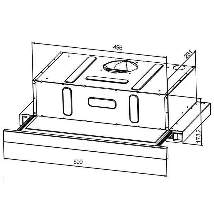 Абсорбатор Muhler AMK-400, 140W, телескопичен, Инокс, ПРОМО