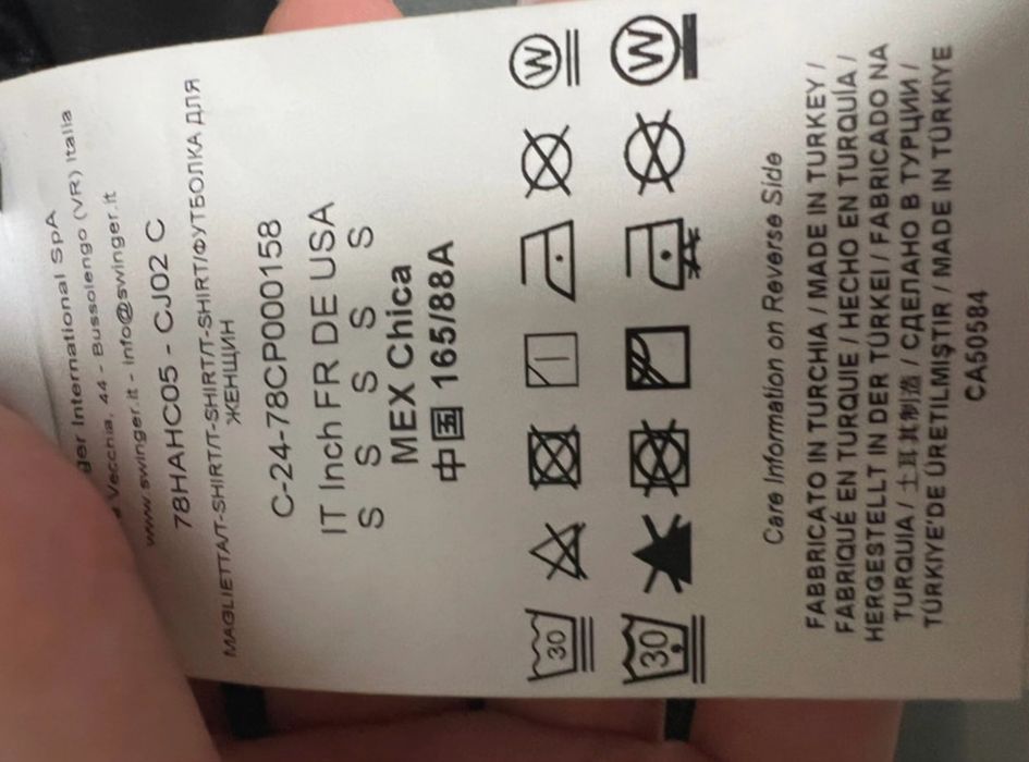 Crop top Versace negru marimea S