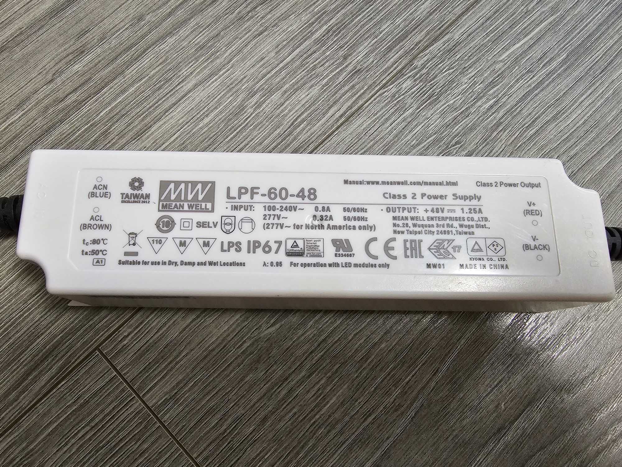 Alimentator LED-uri LPF-60-48, 48V 60W nou