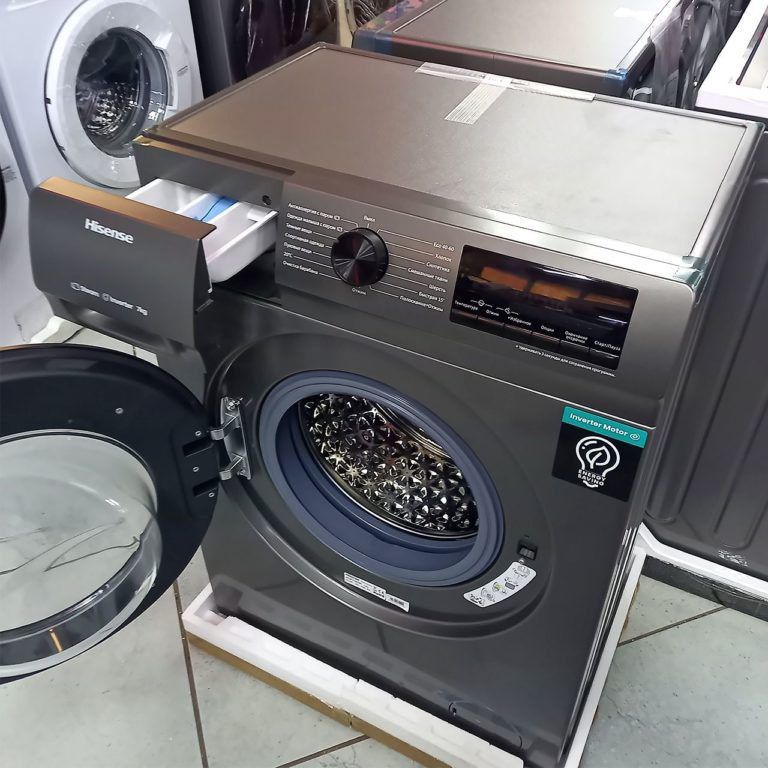 Стиральная машина Hisense (7кг) Durable Inverter+Steam  Доставка