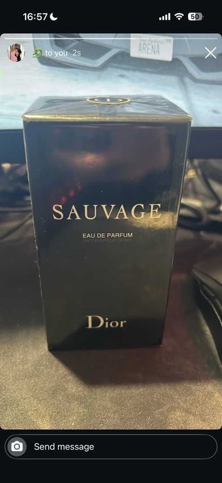 Оригинален мъжки парфюм, закупен от Франция DIOR Sauvage