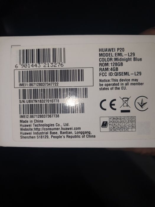 Huawei P20 Midnight Blue (nu Lite)