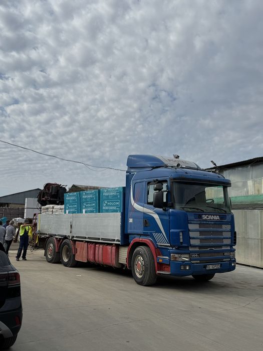 Scania cu macara v8 r460