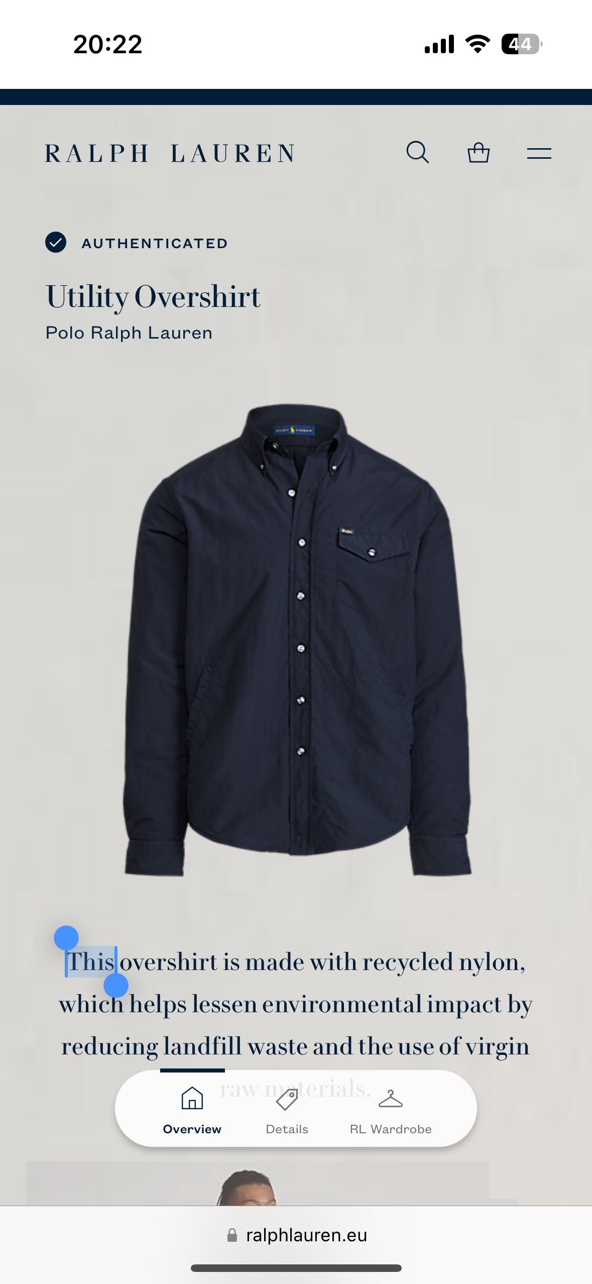 Geca Polo Ralph Lauren Overshirt Jacket