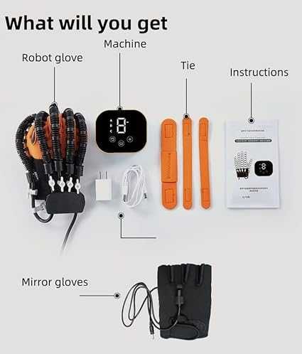 Рехабилитационна роботизирана ръкавица за инсулт  (лява ръка - M)