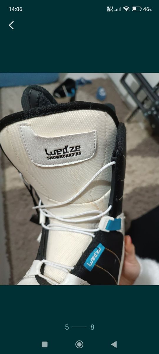 Vând boots placa snowboard copii