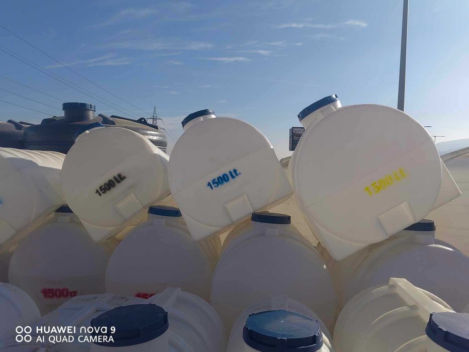 Хоризонтален резервоар за съхранение – 1500 литра, здрав и устойчив