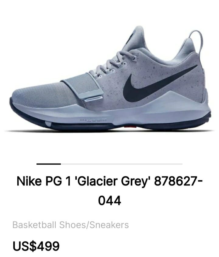 Nike PG 1 Glacier Grey originali 41