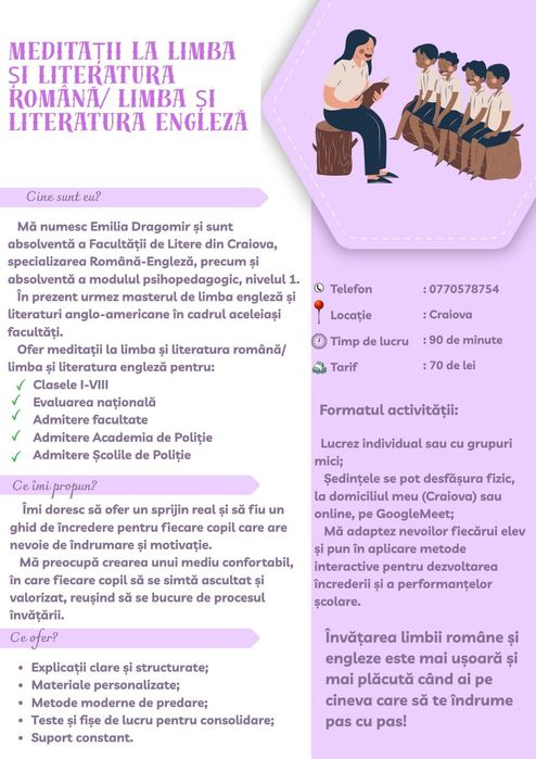 Meditații la limba și literatura română/ engleză