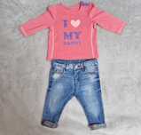 Blugi Zara si bluzita cadou Mothercare 3-6 luni
