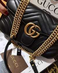 Geanta Gucci Marmont piele naturala 100%,cutie,sacule,card,factura