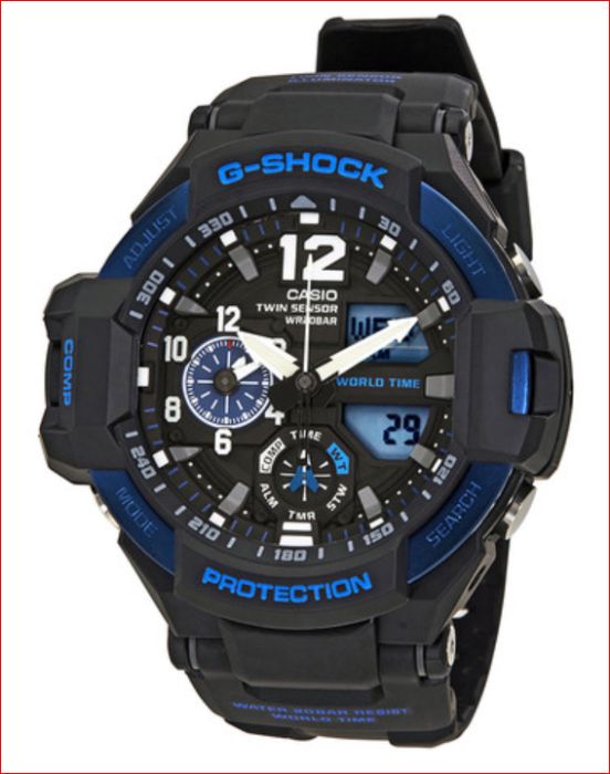 Ceas Casio G-Shock Gravitymaster GA1100-2B, busola, termometru