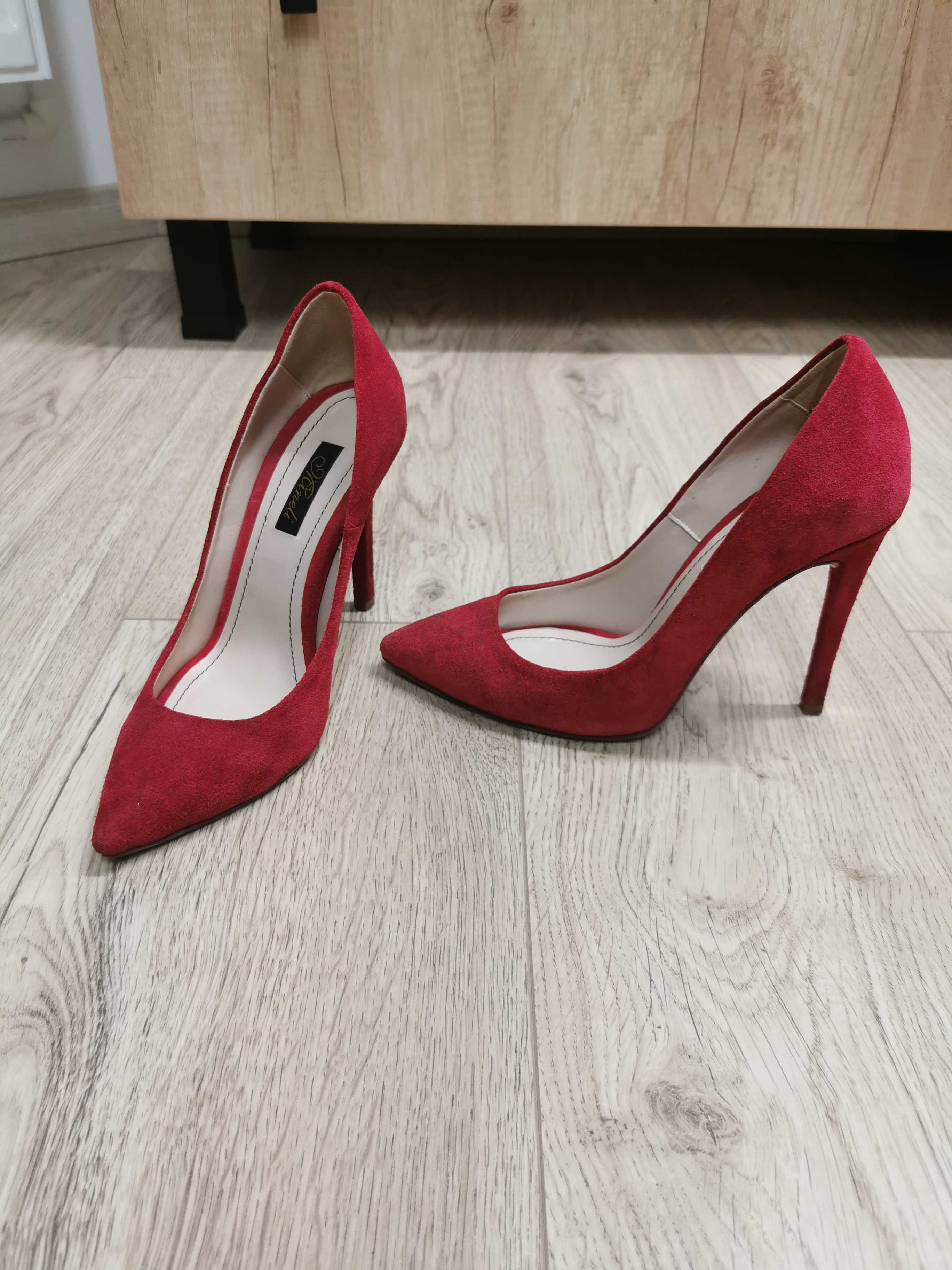 Pantofi stiletto din piele întoarsă, marca Mineli, 36