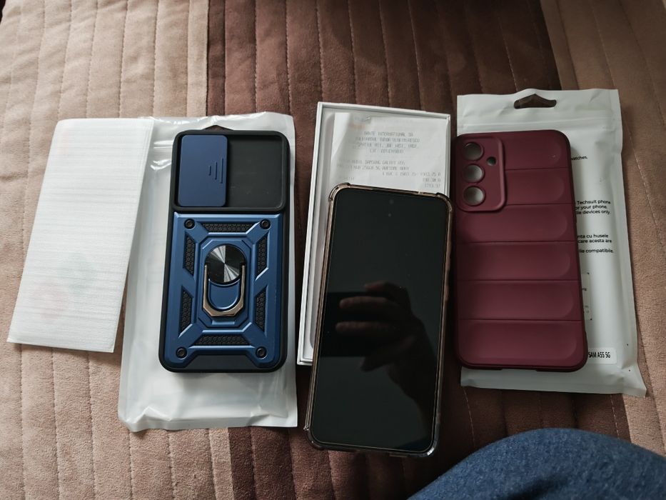 Telefon Samsung A55 8gb RAM  256 Rom dual SIM+ microsd ca nou garantie