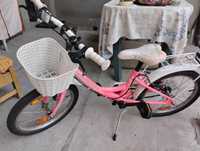 Bicicleta 18 inch fete scirocco culoarea roz 5 - 10 ani