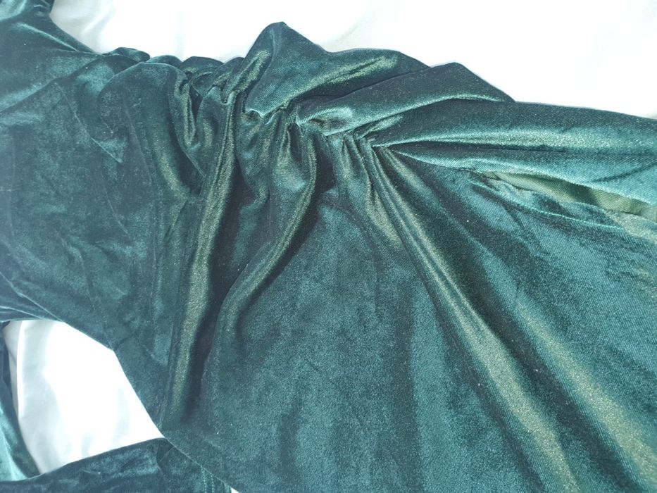 Rochie catifea verde