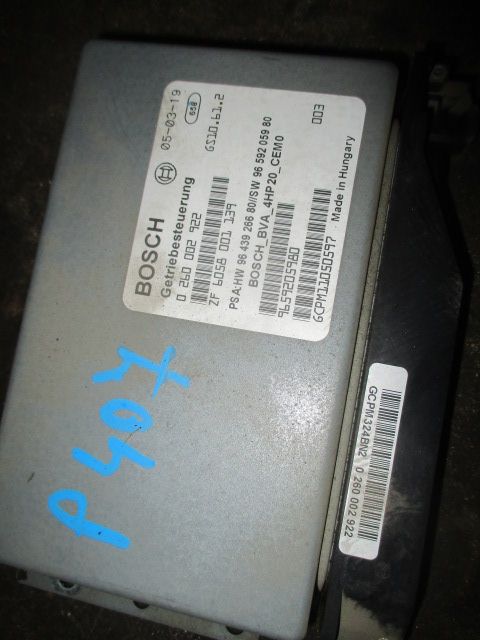 Calculator cutie viteze automata Peugeot 407 Citroen motor 2,0 HDI