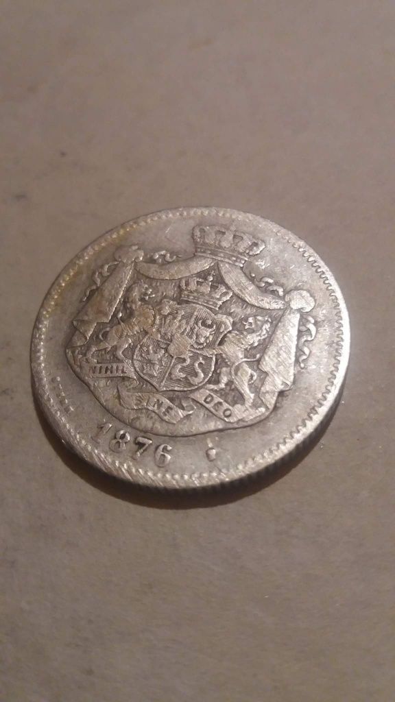 Monedă 2 lei 1876, raritate