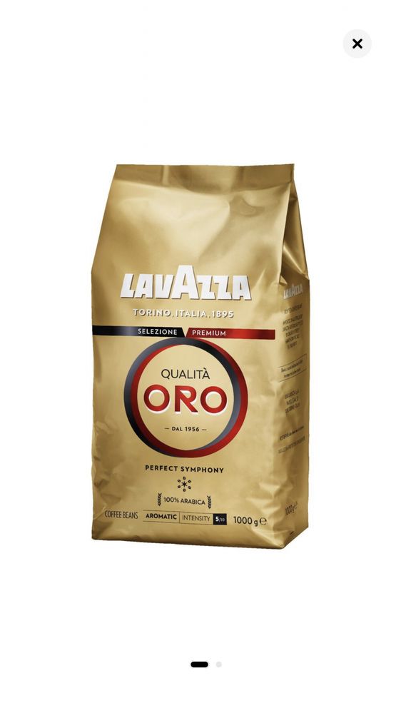 Cafea boabe Lavazza Qualita Oro -  premium, 1Kg (transport gratuit)