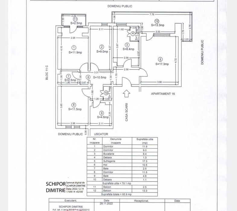 Apartament 4 camere, Spiru Haret