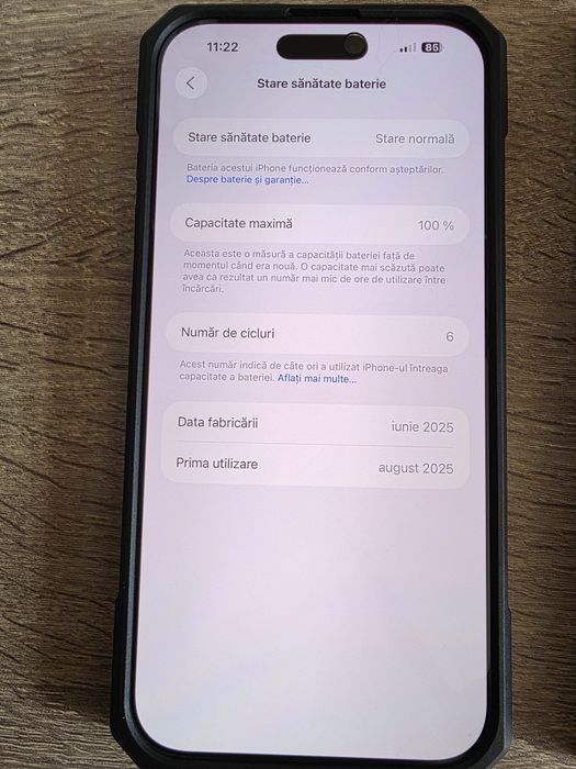 Iphone 16 Pro Max 256GB Black Titanium impecabil