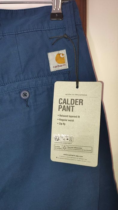 Спортен панталон Carhartt WIP - Calder Pant Dyed Dark Navy, Size 34