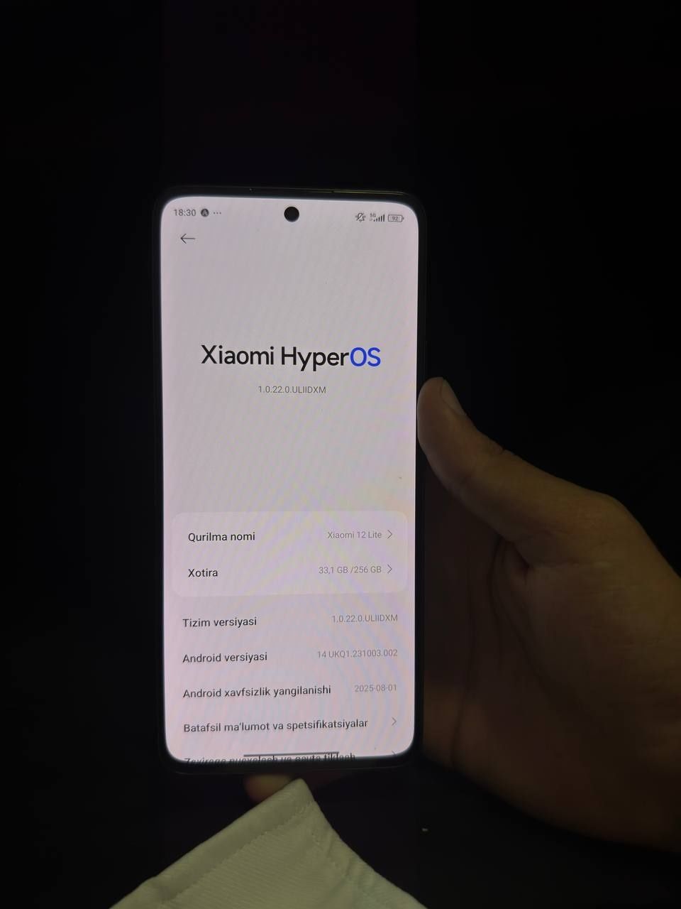 Xiaomi 12 lite 5g 16/256