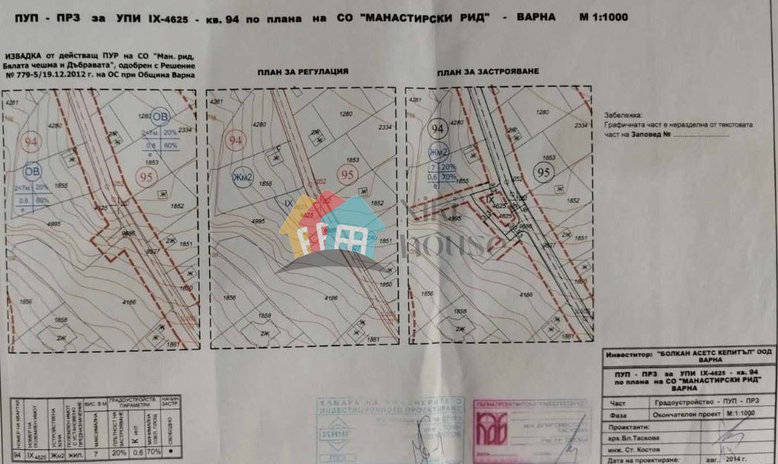 Парцел във Виница с площ 289кв.м., цена 27000евро