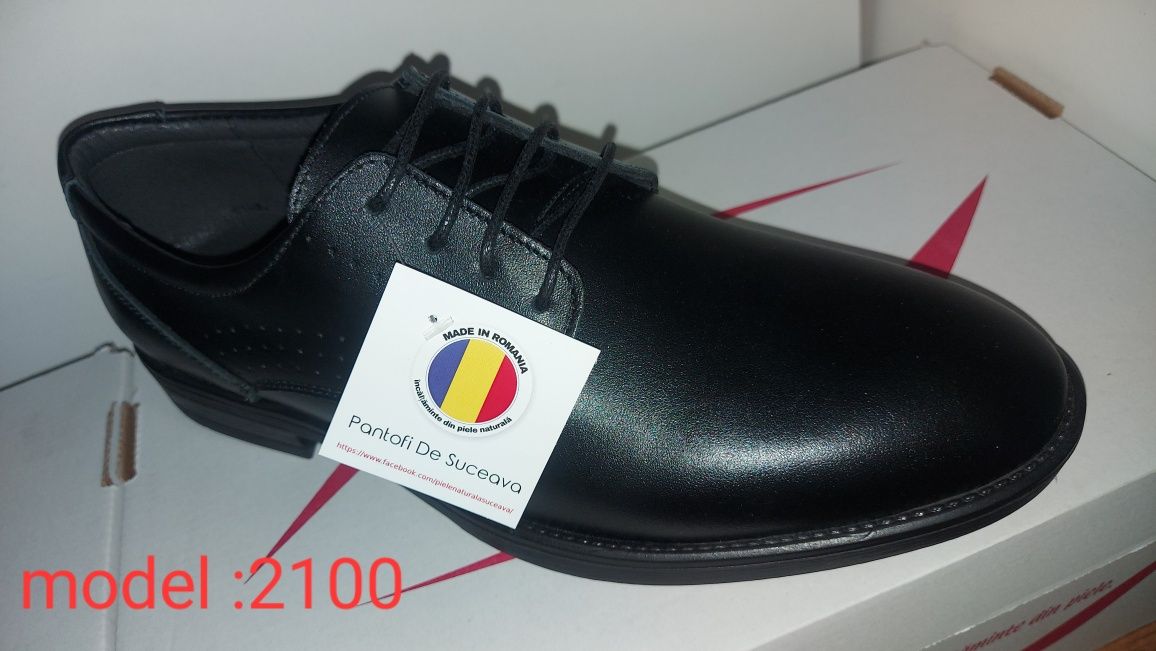 Pantofi bărbați model: 2100 -N clasic piele naturala interior exterior