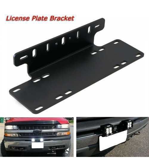 Prindere led bar proiectoare pe suport numar ascunsa