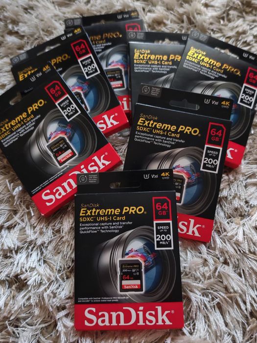Sandisk Extreme Pro SDXC 64GB/200MB/sec