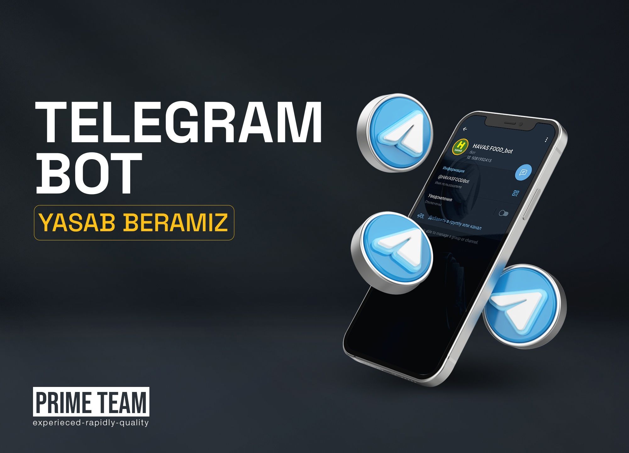IT Jamoa Xizmatlari Vebsayt-UI/UX Dizayn-Telegram Bot