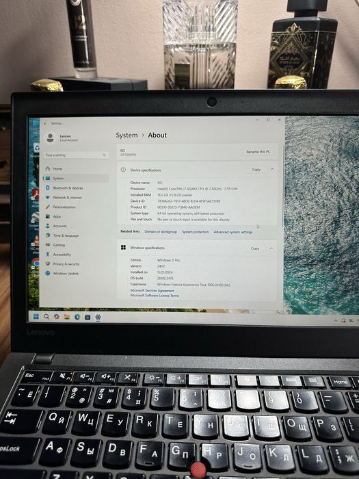 Lenovo thinkpad x260 512 GB SSD