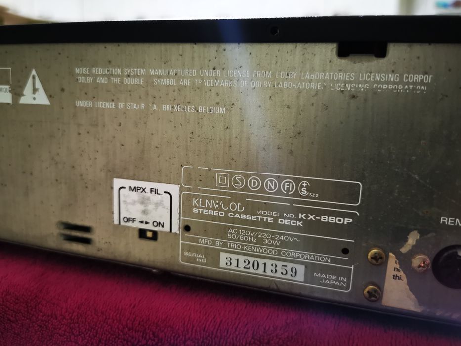 Deck Kenwood KX 880 made în Japan