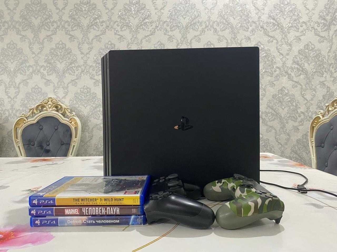PS4 Pro | 2 геймпада + Ведьмак + сушняк в подарок
